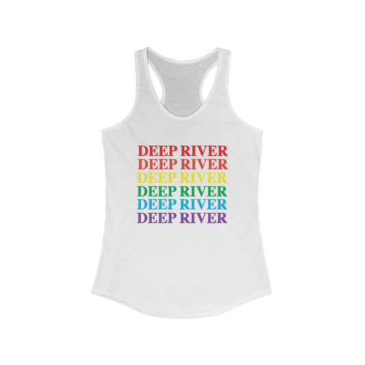 Deep River Pride Women's Ideal Racerback Tank