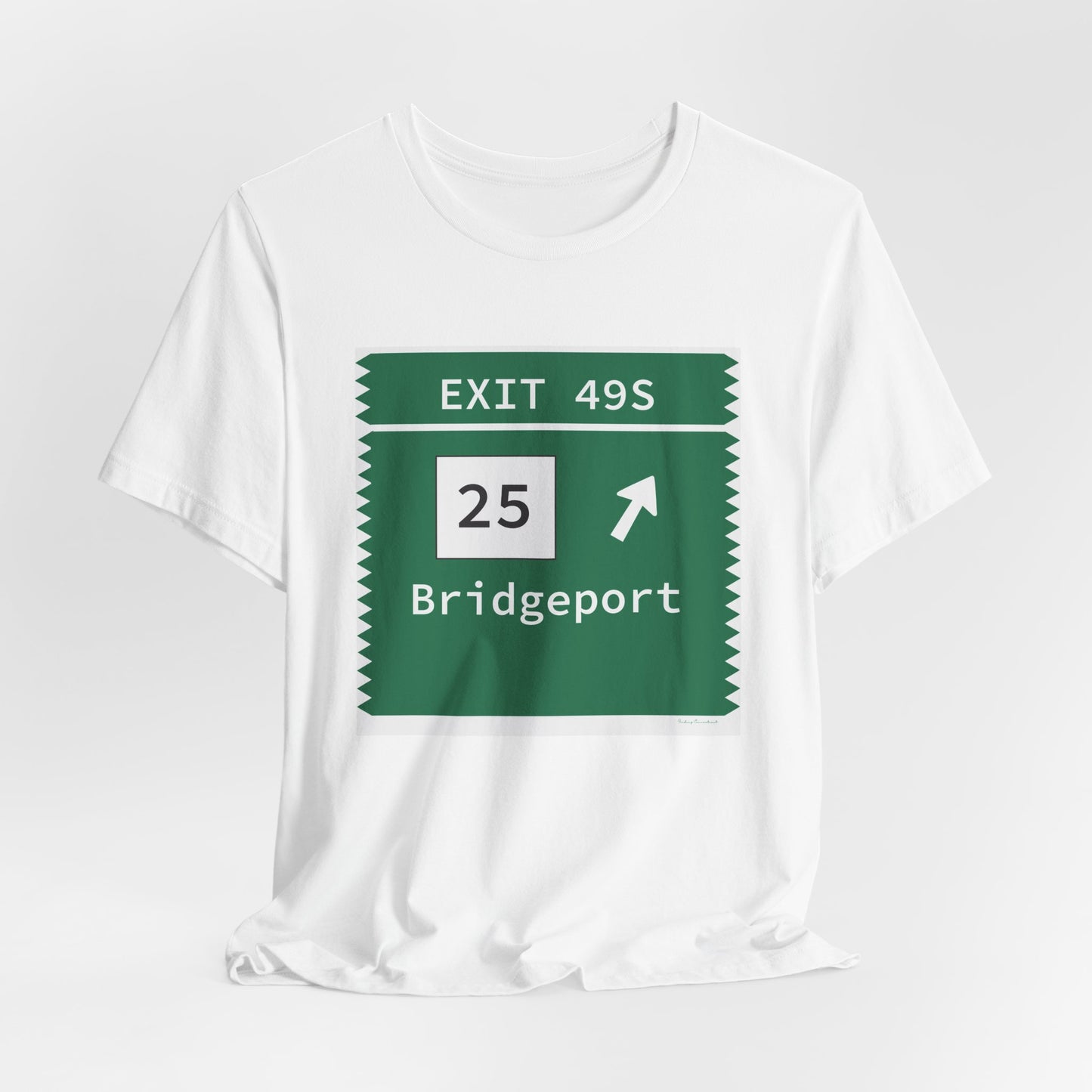 Vintage Merritt Parkway Exit 49S Sign Unisex Jersey Short Sleeve T-Shirt