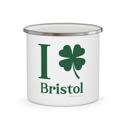 I Clover Bristol  Enamel Camping Mug