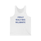 I Really Really Miss Willimantic Unisex Jersey Tank Top