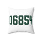 06854 Norwalk Connecticut Zip Code Spun Polyester Square Pillow