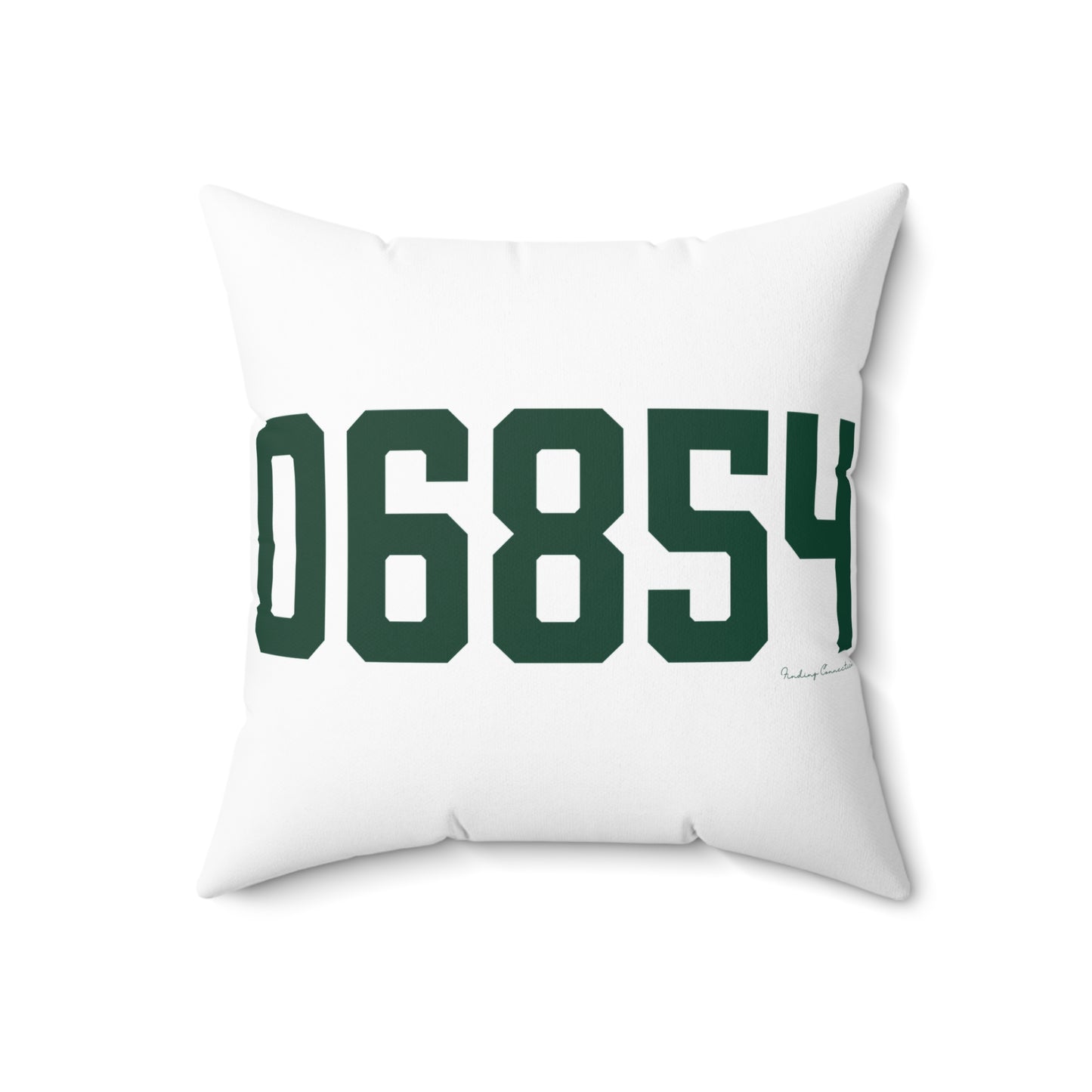 06854 Norwalk Connecticut Zip Code Spun Polyester Square Pillow