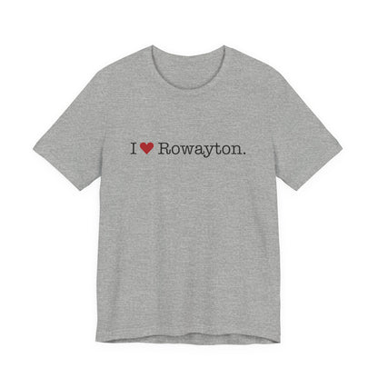 I Heart Rowayton. Unisex Jersey Short Sleeve T-Shirt