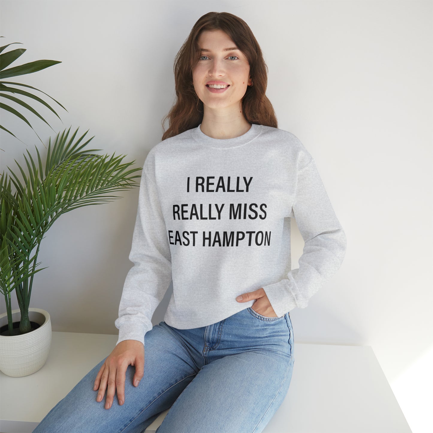 I Really Really Miss East Hampton Unisex Heavy Blend™ Crewneck Sweatshirt