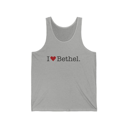 I Heart Bethel. Unisex Jersey Tank Top