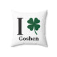 I Clover Goshen Spun Polyester Square Pillow