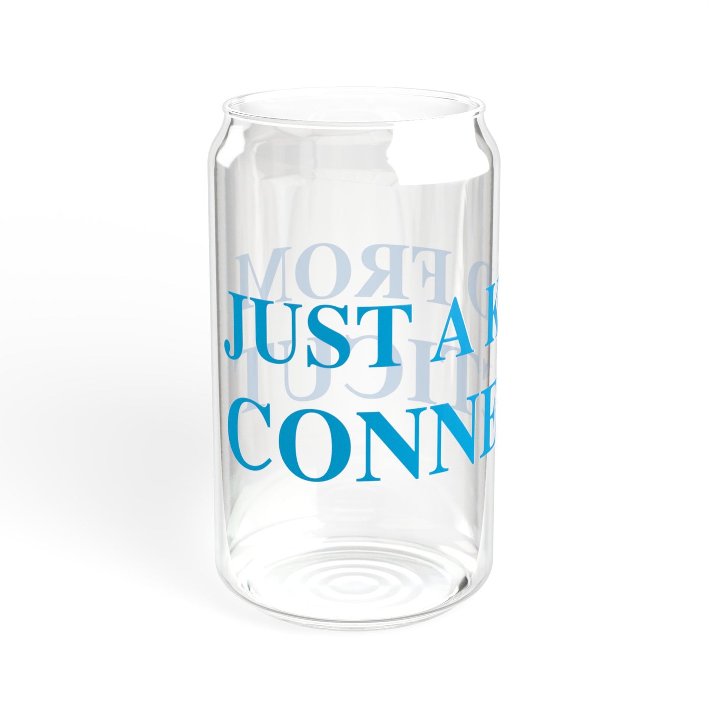 Just a kid from Connecticut Sipper Glass, 16oz