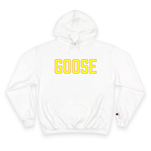 Goose ZIp Code Yellow & Pink  Champion Hoodie