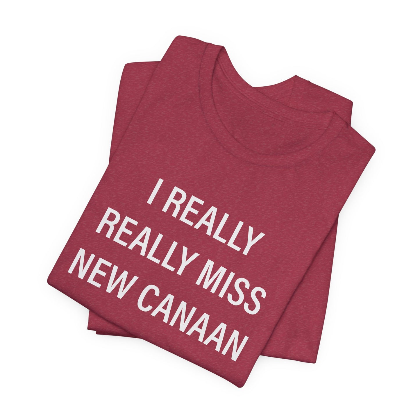 I Really Really Miss New Canaan Unisex Jersey Short Sleeve Tee