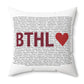 Bethel Love Spun Polyester Square Pillow