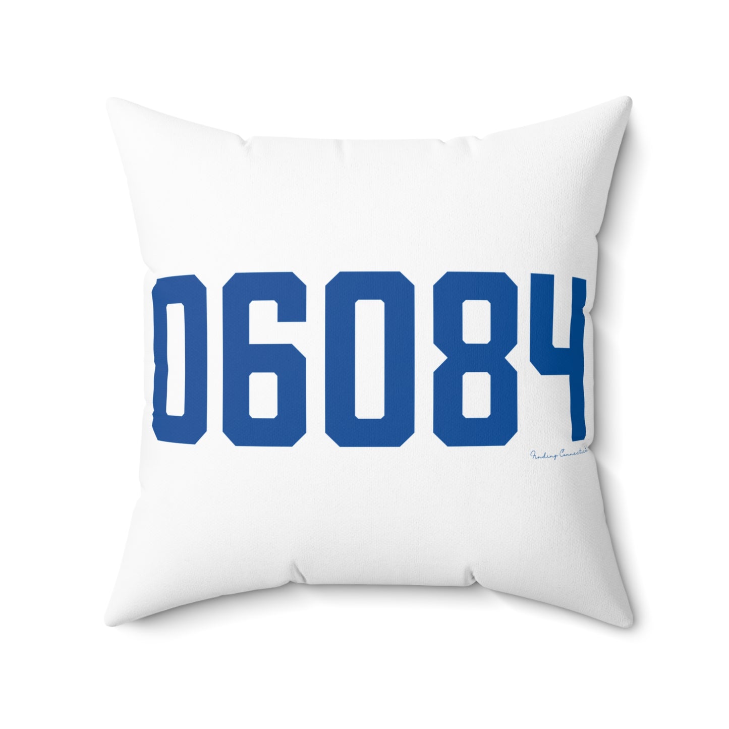 06084 Tolland Connecticut Zip Code Spun Polyester Square Pillow
