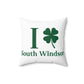 I Clover South Windsor Spun Polyester Square Pillow