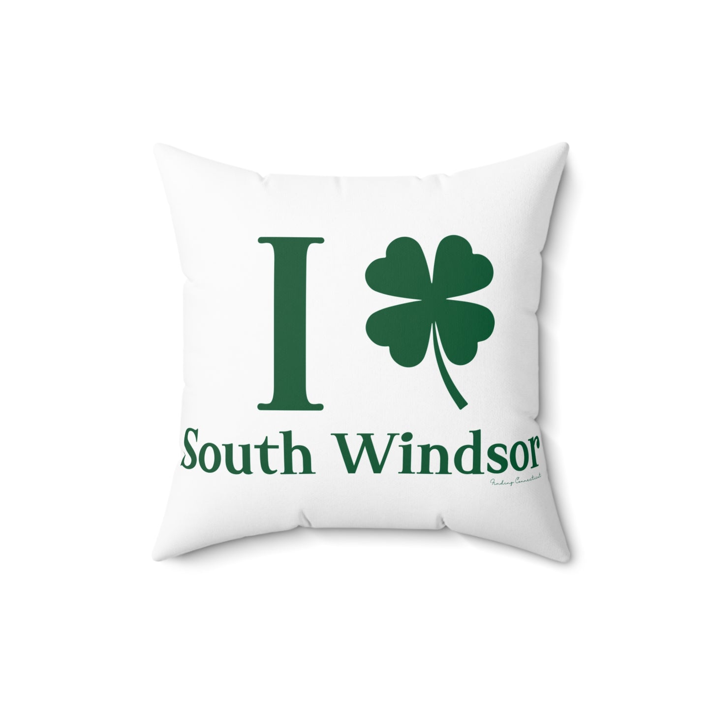 I Clover South Windsor Spun Polyester Square Pillow