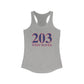 203 West Haven Red White & Blue Women's Ideal Racerback Tank Top
