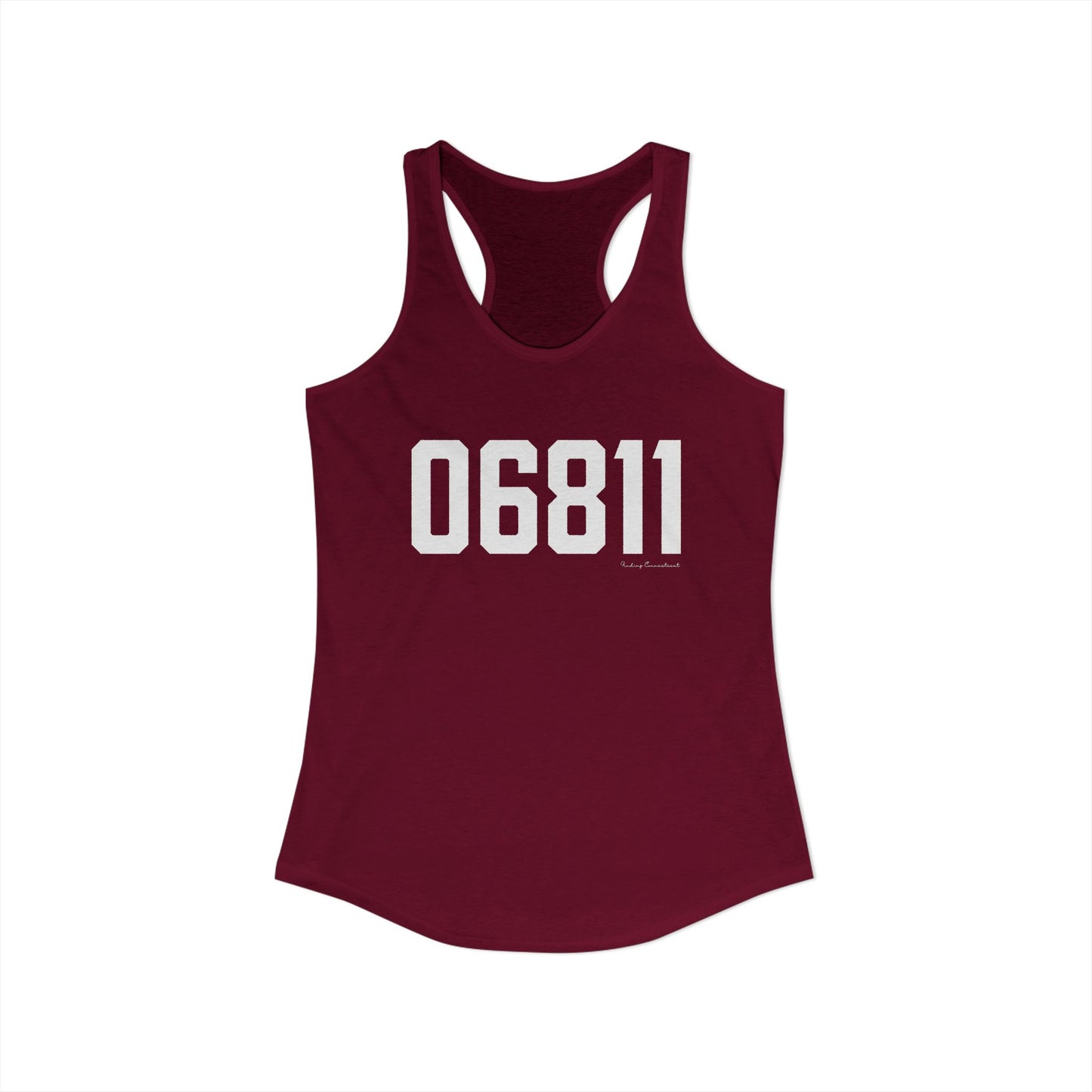 06811 Danbury CT Zip Code Women's Ideal Racerback Tank Top