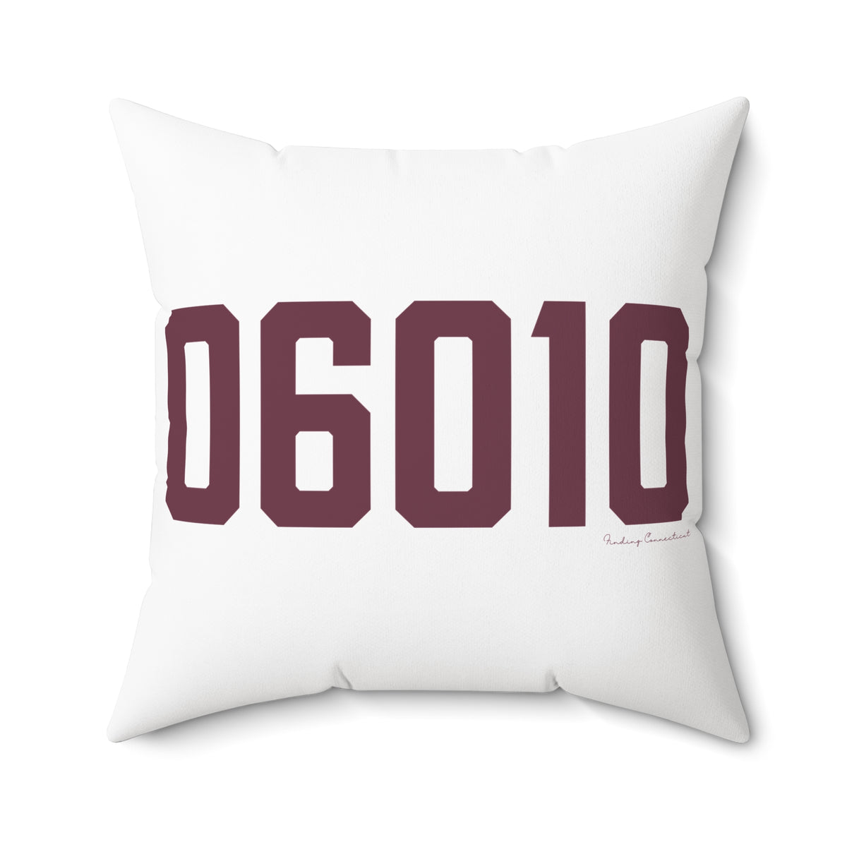 06010 Bristol Connecticut Zip Code Polyester Square Pillow