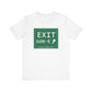 Vintage Exit 68N-E WCP Sign Unisex Jersey Short Sleeve T-Shirt