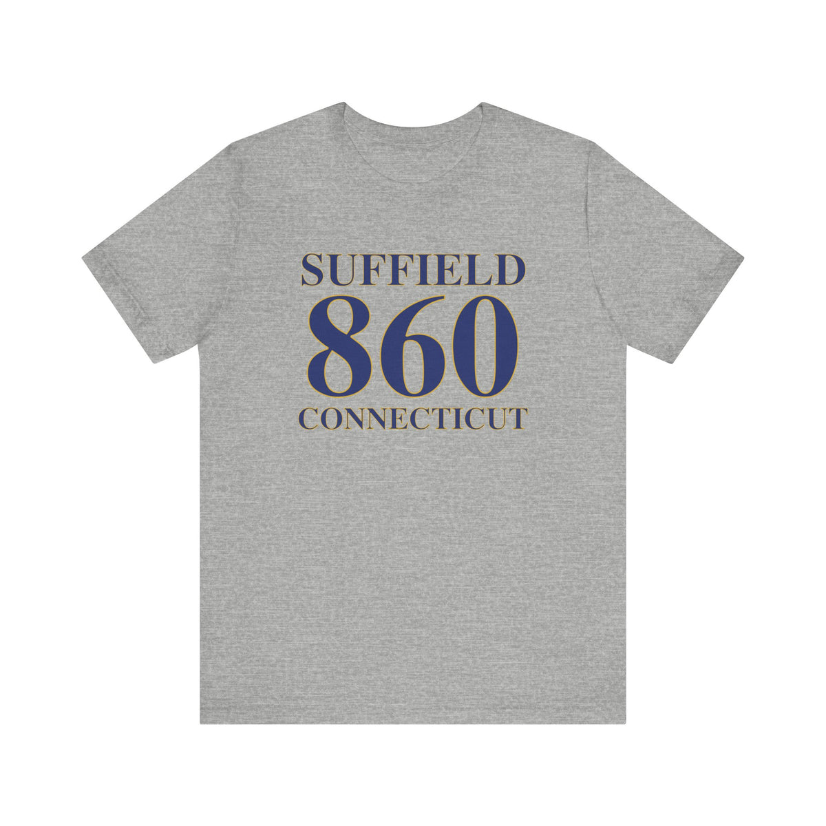 Suffield 860 Connecticut Unisex Jersey Short Sleeve T-Shirt