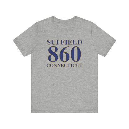 Suffield 860 Connecticut Unisex Jersey Short Sleeve T-Shirt
