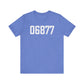 06877 Ridgefield CT Zip Code Unisex Jersey Short Sleeve T-Shirt
