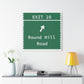 Vintage Merritt Parkway Exit 28 Sign Matte Canvas, Stretched, 1.25"