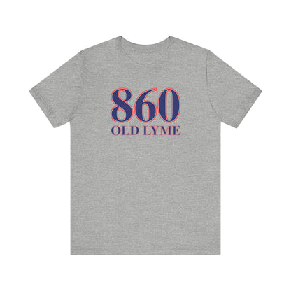 860 Old Lyme Red White & Blue Unisex Jersey Short Sleeve T-Shirt