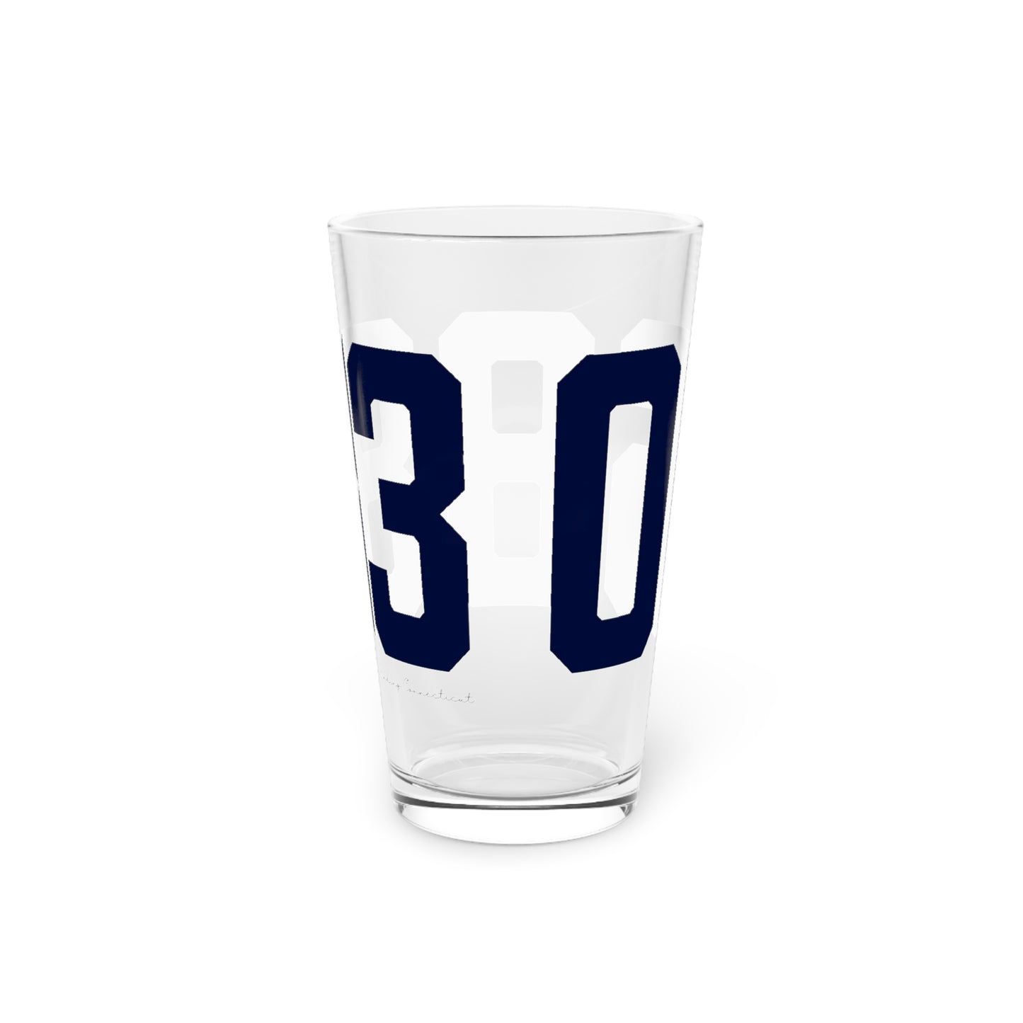 06883 Weston Connecticut Zip Code Pint Glass, 16oz