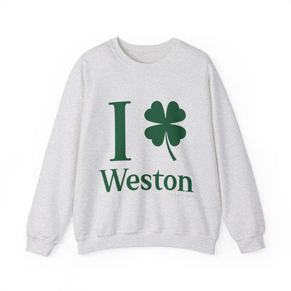 I Clover Weston (Green) Unisex Heavy Blend™ Crewneck Sweatshirt