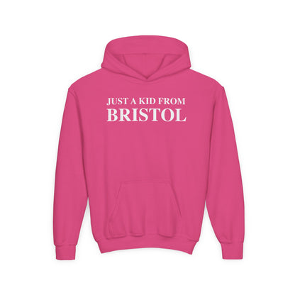 Just a kid from Bristol Youth Heavy Blend Hooded Sweatshirt