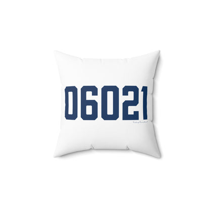 06021 Colebrook Connecticut Zip Code Polyester Square Pillow
