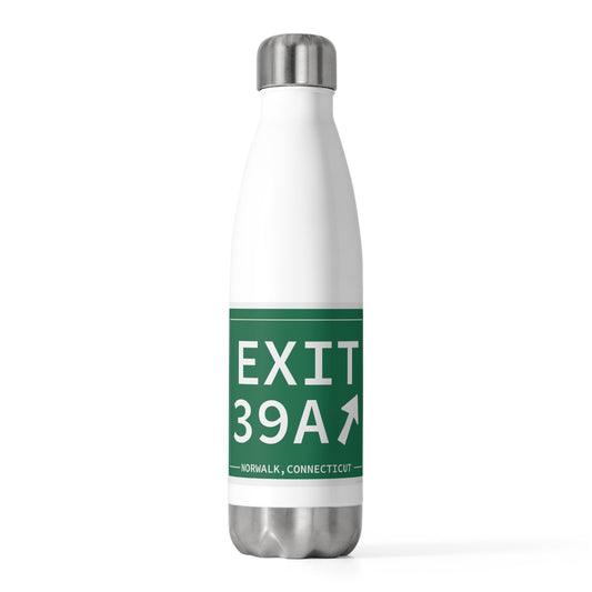 Vintage Exit 39A Merritt Parkway Sign 20oz Insulated Bottle