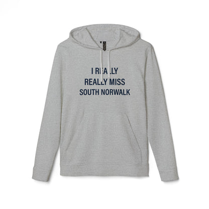 I Really Really Miss South Norwalk adidas Unisex Fleece Hoodie