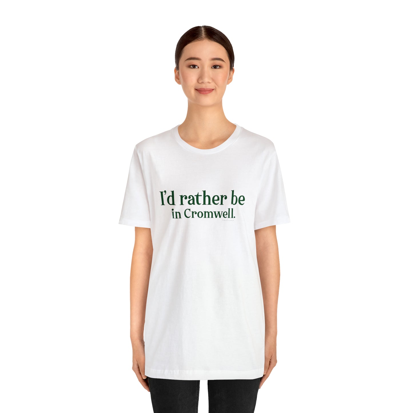 I'd rather be in Cromwell Unisex Jersey Short Sleeve T-Shirt