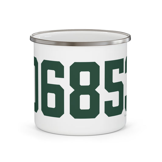 06853 Norwalk Connecticut Zip CodeEnamel Camping Mug