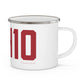 06410 Cheshire Connecticut Zip Code Enamel Camping Mug