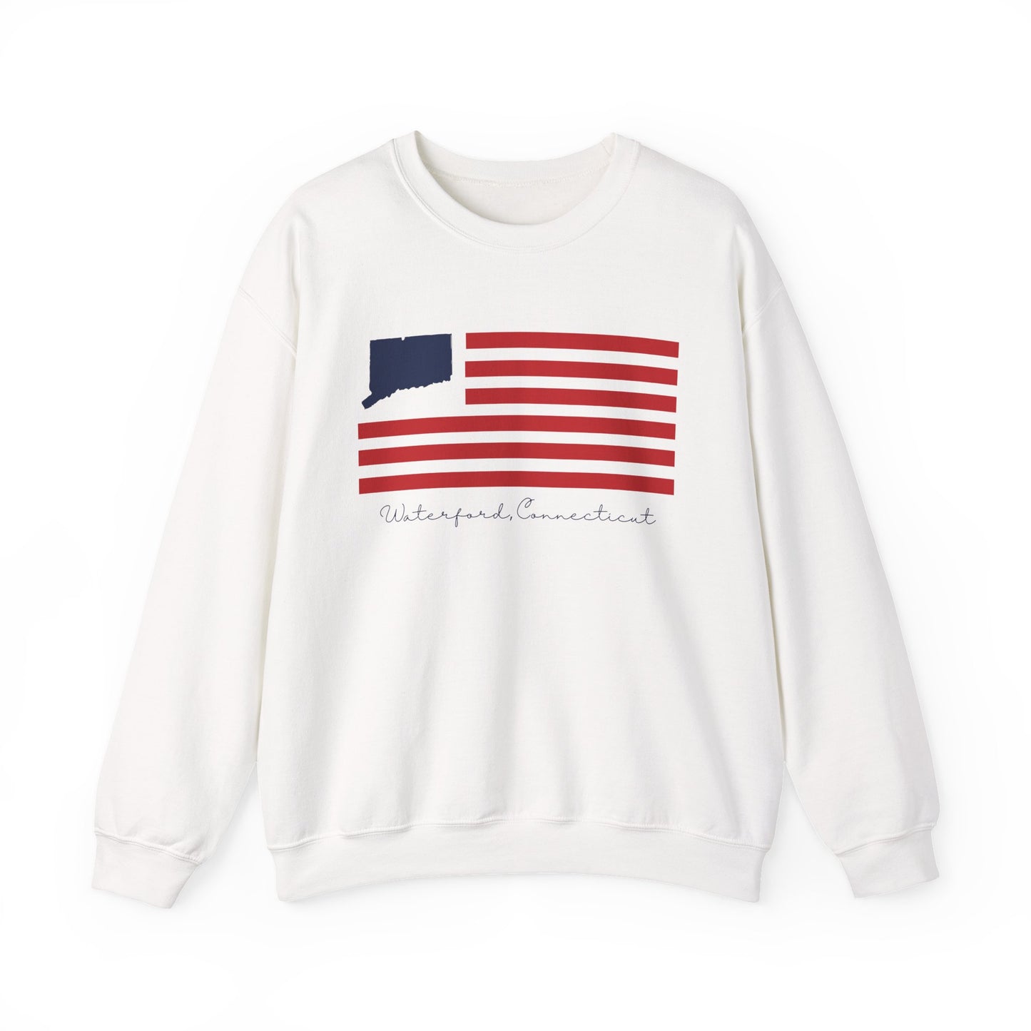 Waterford Connecticut Flag Unisex Heavy Blend™ Crewneck Sweatshirt