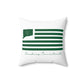 Simsbury Connecticut St. Patrick’s Day Flag Spun Polyester Square Pillow