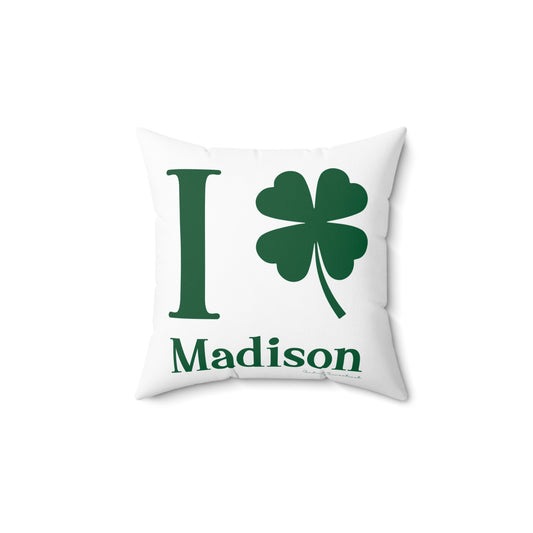 I Clover Madison Spun Polyester Square Pillow