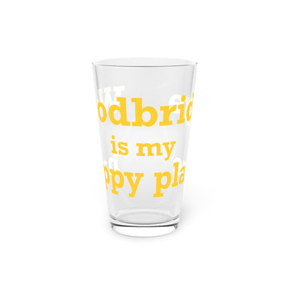 Woodbridge is My Happy Place Pint Glass, 16oz