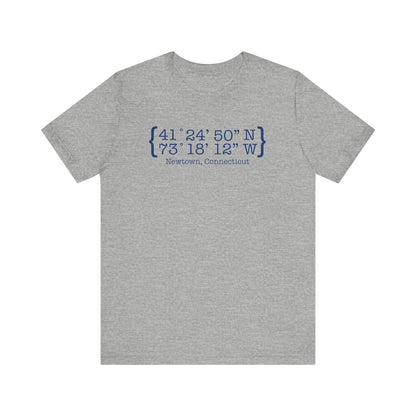 Newtown Coordinates Unisex Jersey Short Sleeve T-Shirt