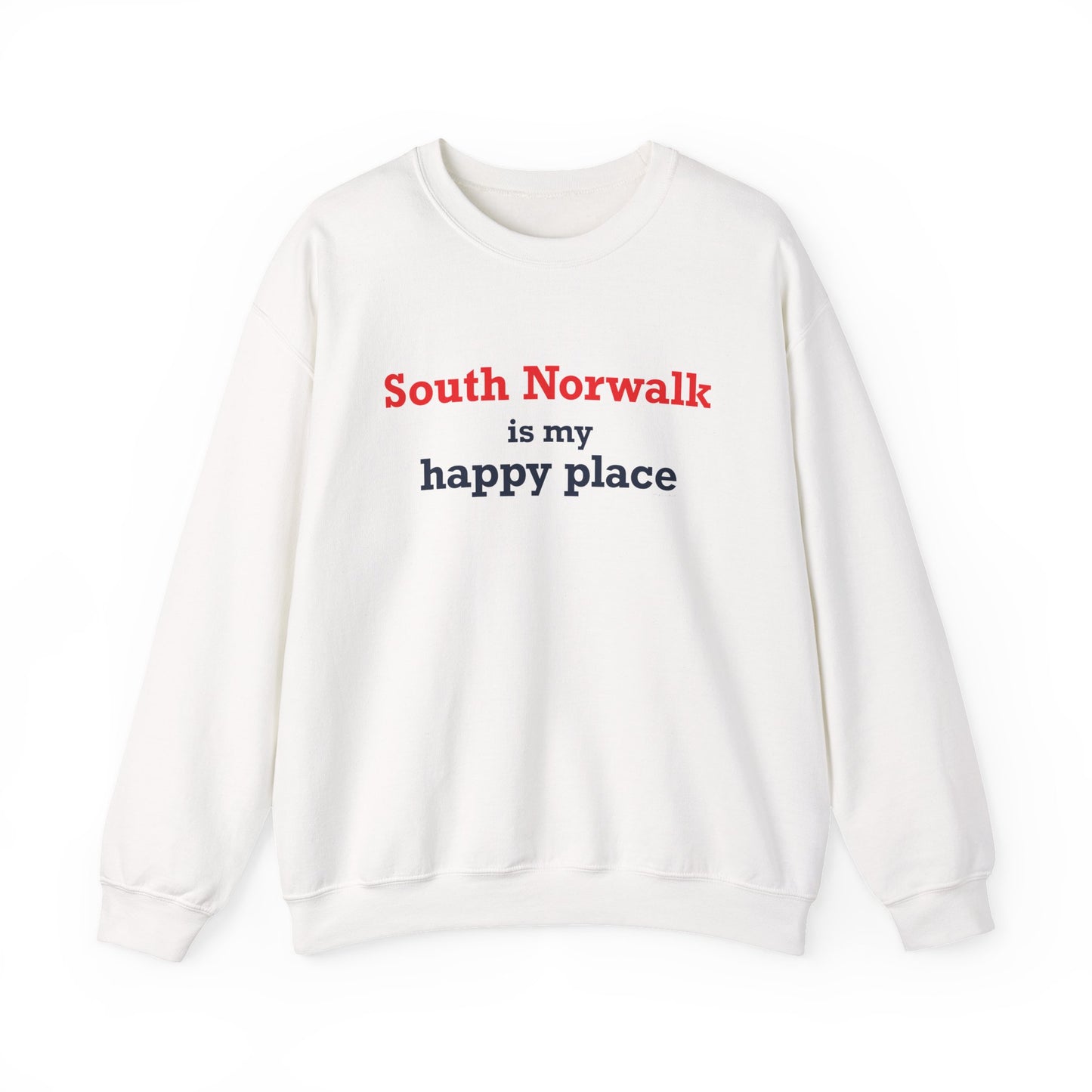 South Norwalk is My Happy Place Unisex Heavy Blend™ Crewneck Sweatshirt