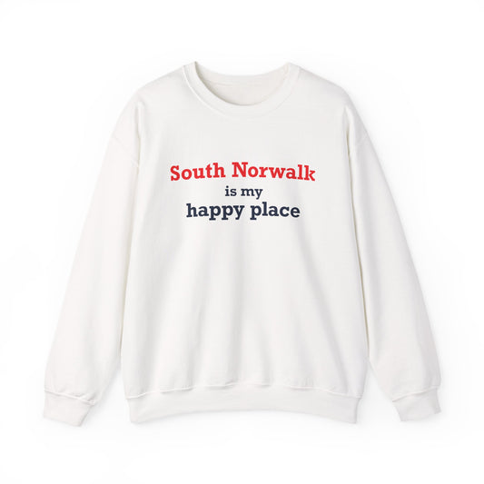 South Norwalk is My Happy Place Unisex Heavy Blend™ Crewneck Sweatshirt