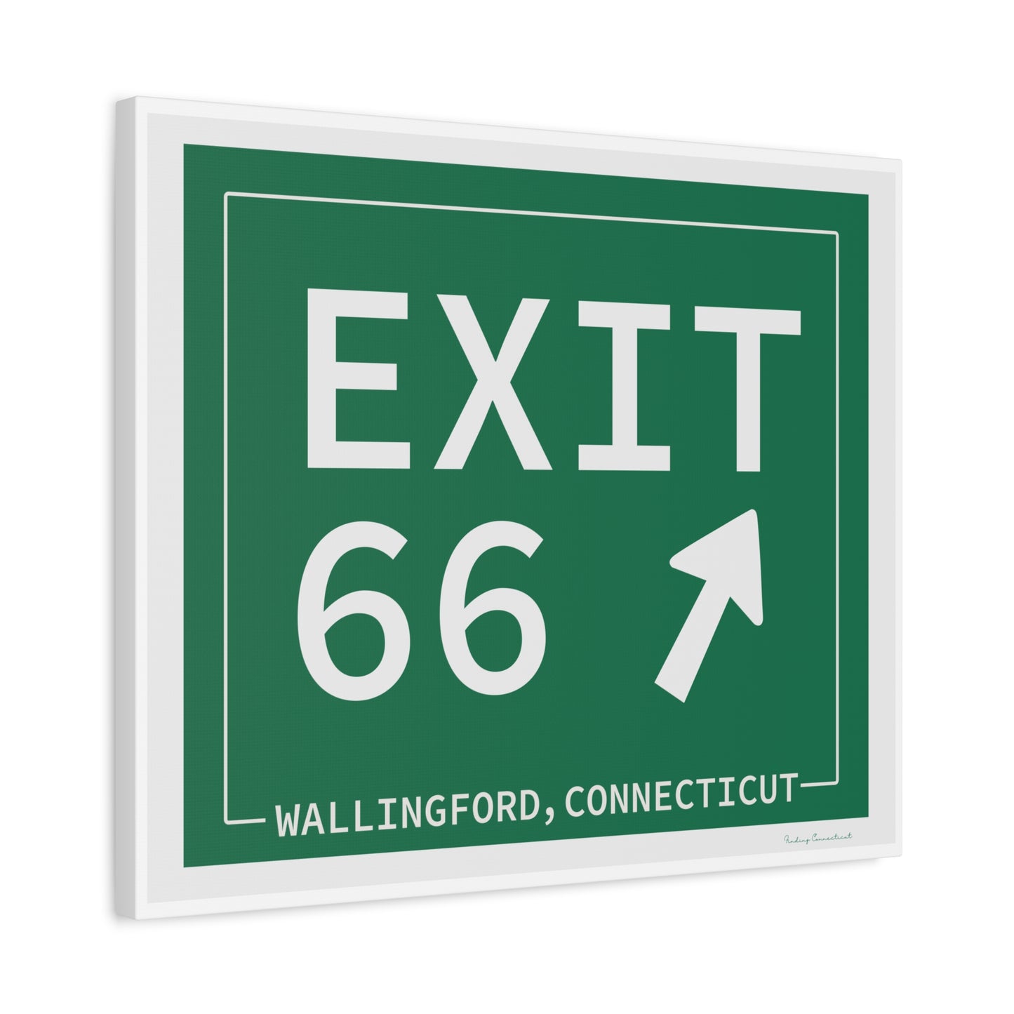Vintage Exit 66 WCP Sign Matte Canvas, Stretched, 1.25"