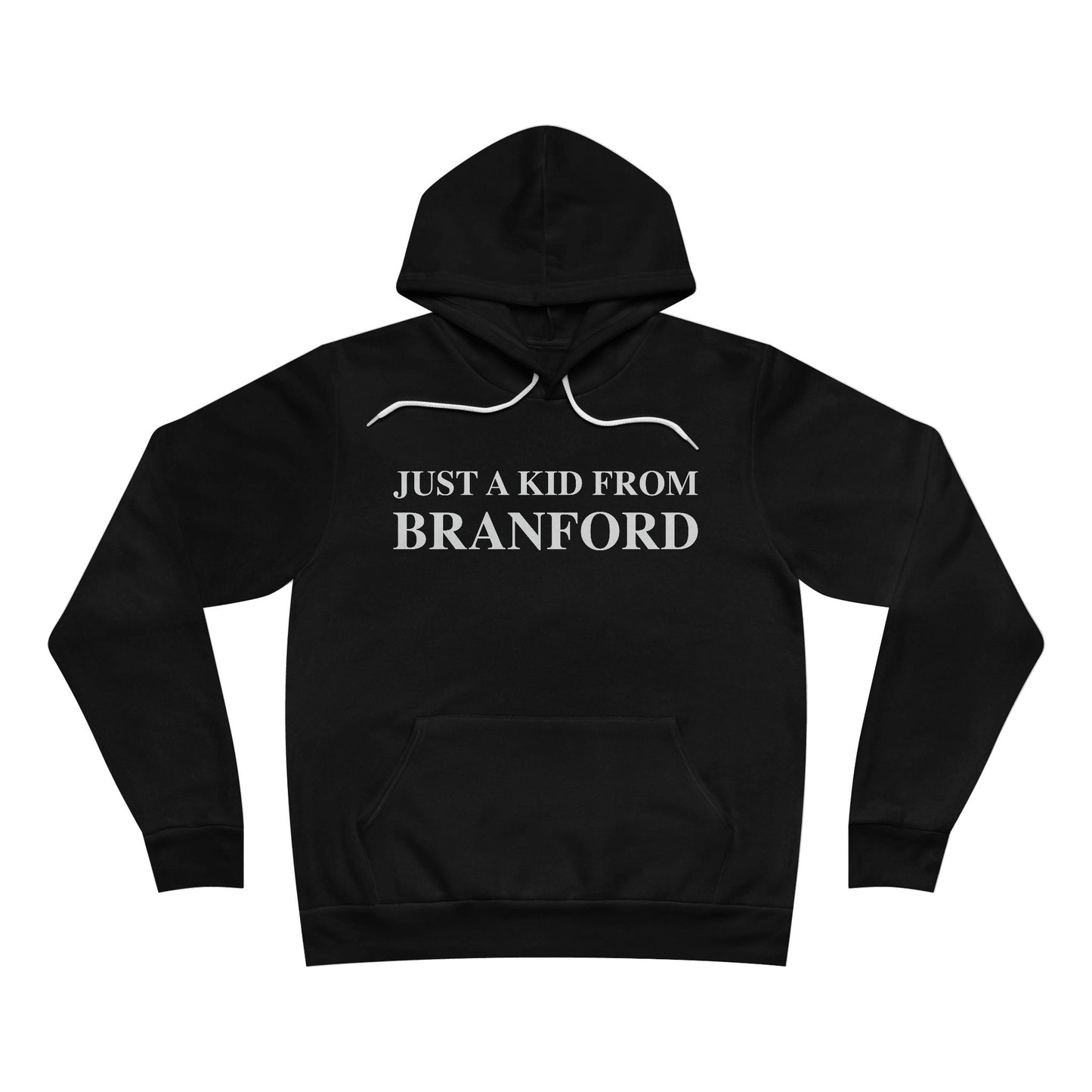 Just a kid from Branford Unisex Sponge Fleece Pullover Hoodie