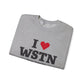 I Heart WSTN Unisex Heavy Blend™ Crewneck Sweatshirt