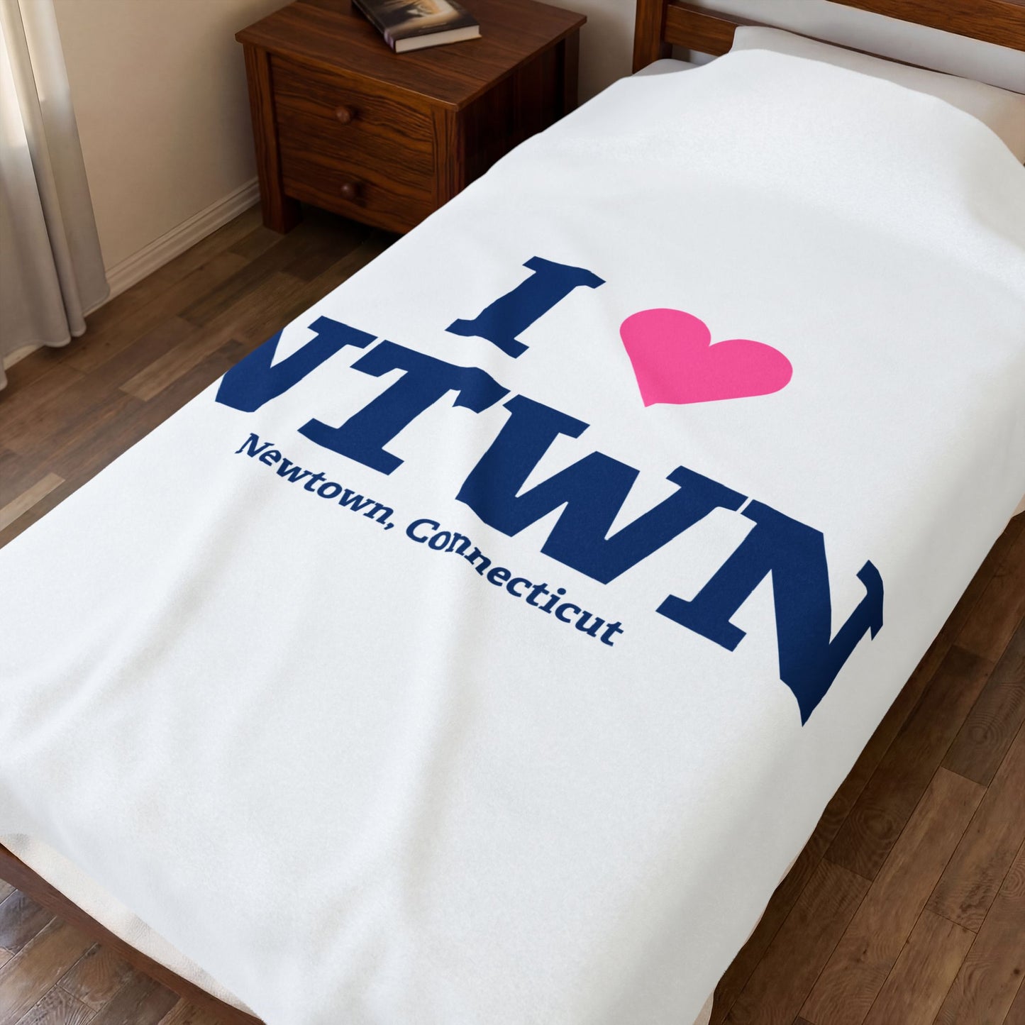 I Heart NTWN Velveteen Plush Blanket
