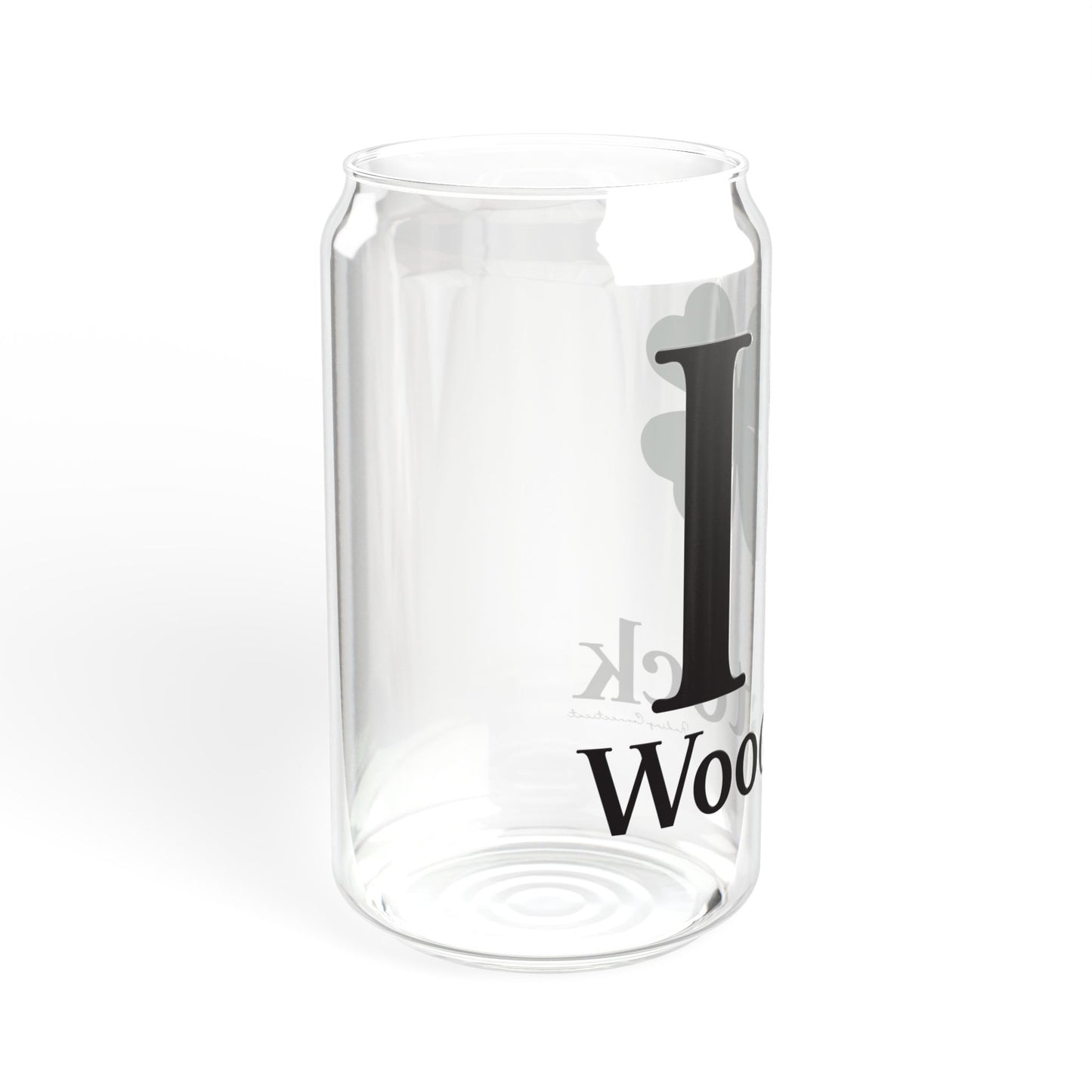 I Clover Woodstock Sipper Glass, 16oz