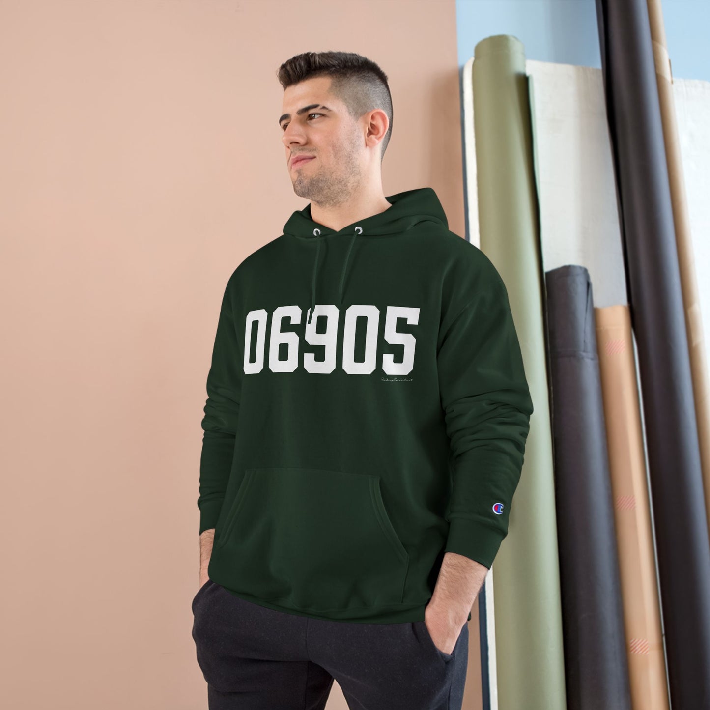 06905 Stamford CT Zip Code Champion Hoodie Sweatshirt