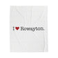 I Heart Rowayton. Velveteen Plush Blanket