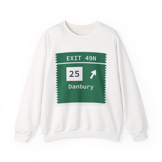Vintage Merritt Parkway Exit 49N Sign Unisex Heavy Blend™ Crewneck Sweatshirt